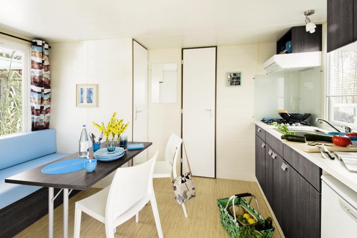 mobil home haut de gamme en location au camping